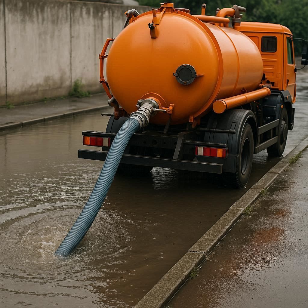 Откачка воды в Пушкино